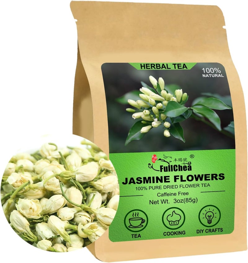 FullChea Dried Jasmine Flowers - 3oz - Image 1